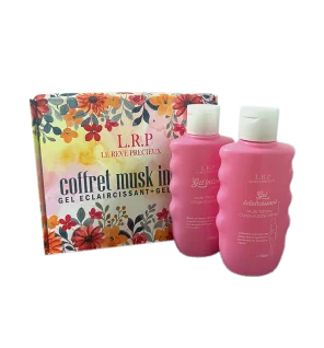 LRP - COFFRET MUSK INTIME : GEL ECLAIRCISSANT 100ML + GEL INTIME 100ML pour Hygiène