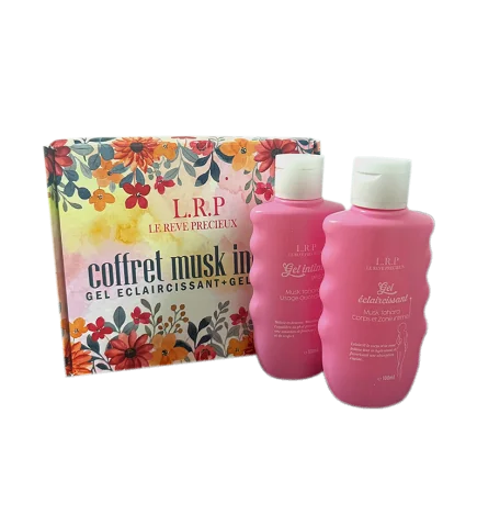 LRP - COFFRET MUSK INTIME : GEL ECLAIRCISSANT 100ML + GEL INTIME 100ML pour Hygiène