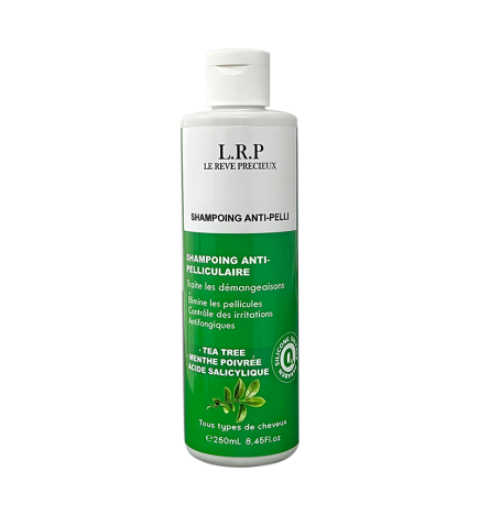 LRP - SHAMPOING ANTI PELLICULAIRE AU MENTHE POIVREE ,THE , ACIDE SA...